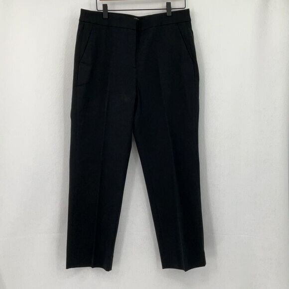 J. Crew Black Kate Straight Leg Pants Size 12 Petite NWT - Picture 2 of 10